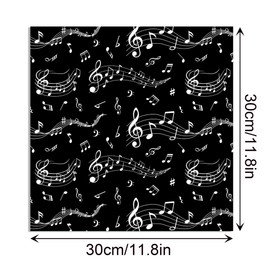 24 Sheets Music Notes Scrapbook Paper 12'' x 12''Pianos, Guitars, Saxophones Iconic Musical Symbols Pattern Paper Double-Sided Musical Theme Cardstock Pack for DIY Background Card Making Origami