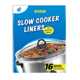 Slow Cooker Liners Small Size Pot Liners Disposable Cooking Bags Fit 1-3QT Suitable for Slow Cooker and Oval & Round Pot (16)