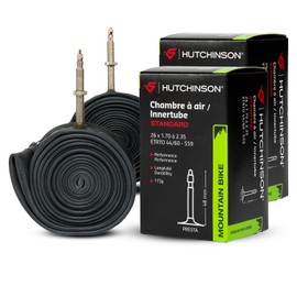 HUTCHINSON - Camera d'aria - Standard - Innertube - Resistenza e antiforatura - Bicicletta da strada - Valvola Presta - Spessore 0,9 mm - 48 MM - 26 x 1,70-2,35 - Set Di 2