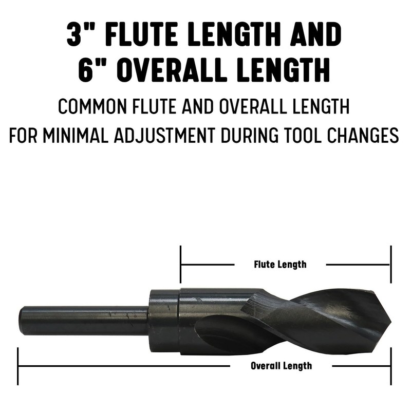 Drill America - DWDRSD7/8 7/8" Reduced Shank High Speed Steel