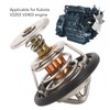 Engine Thermostat 1A021‑73012 Alloy Thermostat Replacement for Kubota V2203 V2403