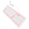 Foldable Silicone Keyboard 106 Keys Waterproof Dustproof Foldable USB Wired