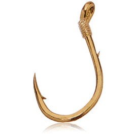 Gamakatsu Single Egg Snell Hook-10 Per Pack (Gold, 10)