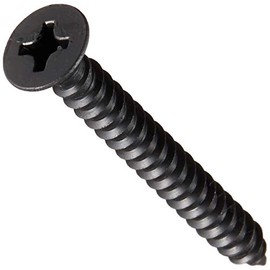 0.14 x 1.4 inches (35 mm) Flat Head Tapping Screws (Stainless Steel/Black/20 Pieces) EA949AS-435