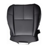 BABERGOU Black Leather Driver or Passenger Bottom Seat Cover Compatible