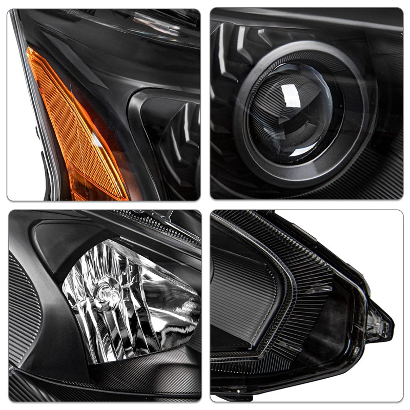 SOCKIR Headlight Assembly Compatible with 4-Door Sedan 2013 2014 2015