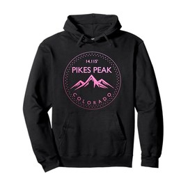 Pikes Peak Colorado Rocky Mountains Climbing Souvenirs Pullover Hoodie