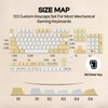 Sunflower PBT Keycaps, 133 Keys, Cherry Profile, Dye Sublimation, ISO/ANSI