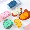Kathfly 6 Pack Reusable 2-compartment Silicone Snack Containers with Lids