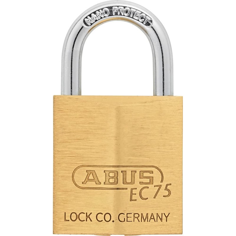 ABUS 26404 Brass Padlock with 7341 Reversible Alike Keyed