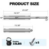 Valet Rod for Closet Retractable, 13.4"-23.2" Pull Out Clothes Hanger