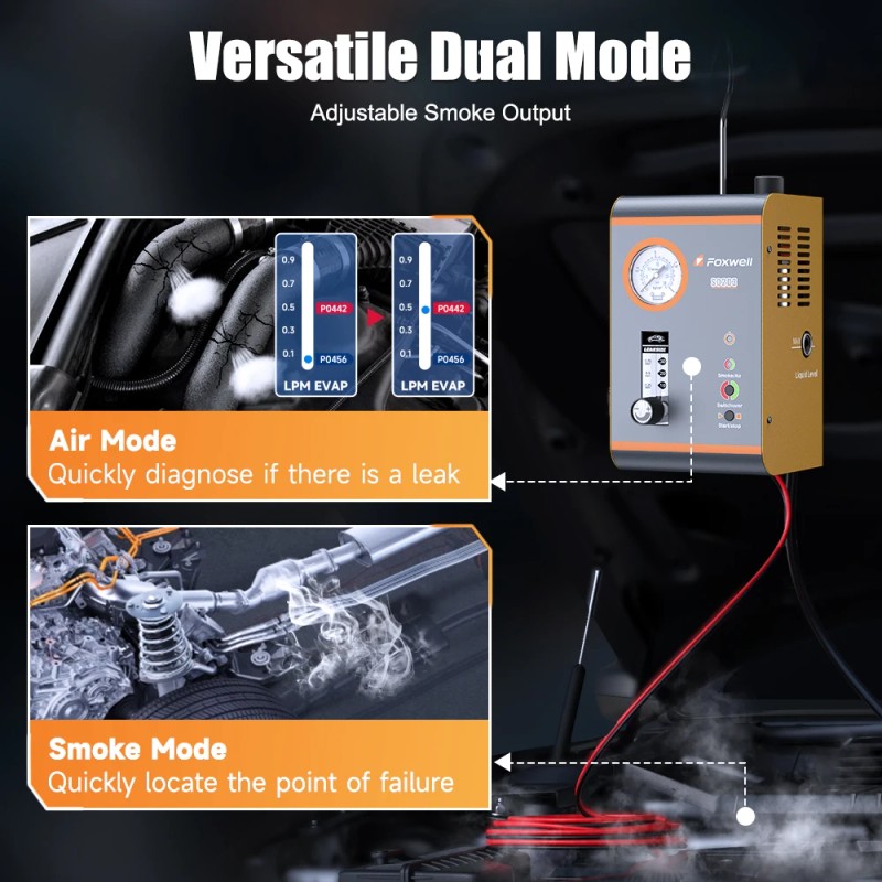 2025 FOXWELL SD203 Various Pine Leak Detection Diagnostic Tool All