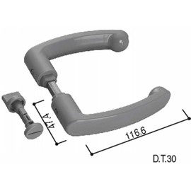 lever handle (hh-k-38984) yw: white