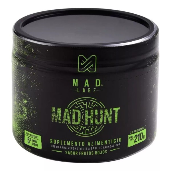 Madlabz Mad Hunt Suplemento Óxido Nítrico 210 G De Polvo