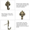 INCREWAY Push Pin Hangers, 20Pcs Bronze Flower Shaped Push Hook