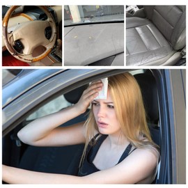 YEE PIN kompatibel mit Peugeot 3008 2016-2022 Sonnenschirm Auto，Faltbare Auto Sonnenschutz Frontscheibe Windschutzscheibe UV Staub Schutz
