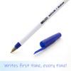 BAZIC Ballpoint Pen Nova Blue Color Stick Pens, 1.0 mm
