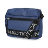 Nautica Nylon Bean Crossbody/Belt Bag with Adjustable Shoulder Strap, Indigo,