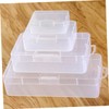 Operitacx 10pcs Mini Transparent Storage Boxes Multi-Functional Storage Case for