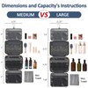 Vankor Large Travel Toiletry Bag for Women with Hanging Hook,