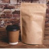 100 Pack Kraft Coffee Bags with Zipper Lock, High Barrier