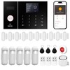 XUK Smart 4G/GSM/Wi-Fi Home Security Alarm System, 24-Piece Kit