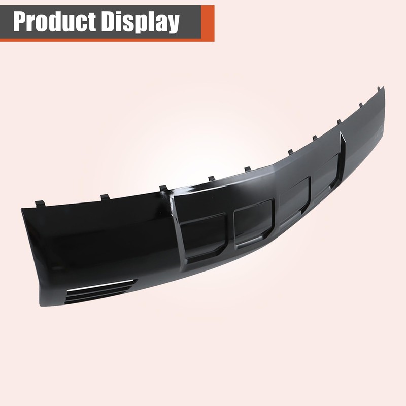 labwork Front Bumper Lower Valance Skid Plate Glossy Black without