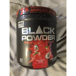 MRI BLACK Powder Pre-Workout Coco Berry Boom Flavor 60 servings