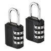 M METERXITY 2 Pack Combination Password Padlock - Zinc Alloy