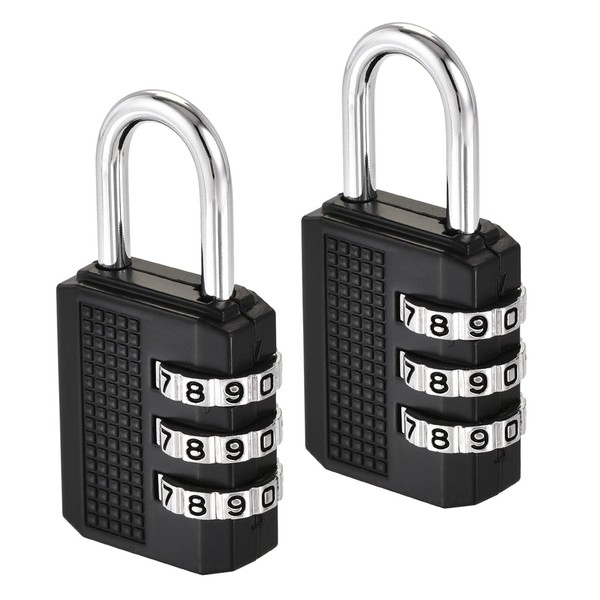 M METERXITY 2 Pack Combination Password Padlock - Zinc Alloy