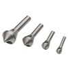 LESOLEIL Countersink Chamfer Deburring Drill Bit Set, 4 Pcs Titanium