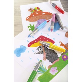 Eberhard Faber 529106 – Gel Colouring Pens, Set of 6 in Cardboard Case, Metallic