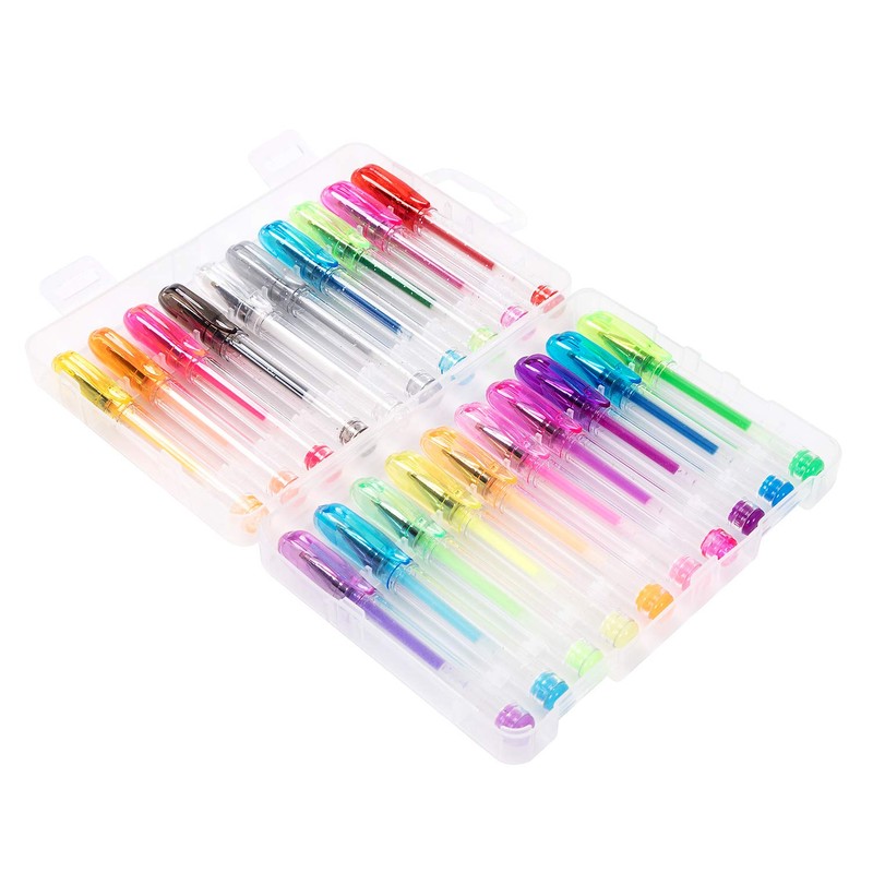 NIKO Gel Pen Mini 20 Glitter Colored Pens ，1 Pack
