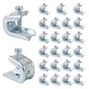 Bueyfolt 1/4"-20 Beam Clamp for Threaded Wire Ring, Zinc Plated