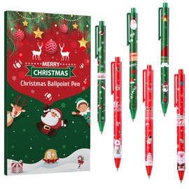 Kesote Christmas Favors Stationery Set of 24 Ballpoint Pens Christmas Present Children Festival Favors Children Gift Cute Stationery Christmas Goods