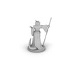 Dragonborn Wizard Female Tabletop DND Gaming Miniature