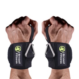 Wrist Wraps with Triangle Ring for Weightlifting, Gym Cable Attachment, Wrist Support Straps for Strength Training, Adjustable Fit for Men & Women – Max 40lb Load