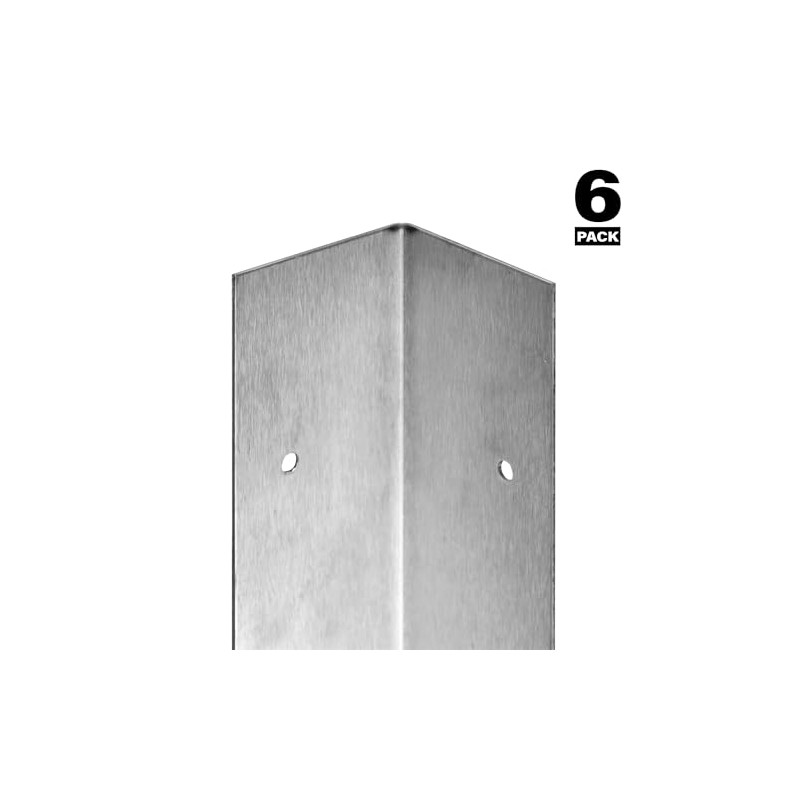 Prime-Line MP10857 Stainless Steel Corner Shield with Fasteners, 2 x