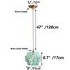 Bieye L10747 Cherry Blossom Tiffany Style Stained Glass Ceiling Pendant