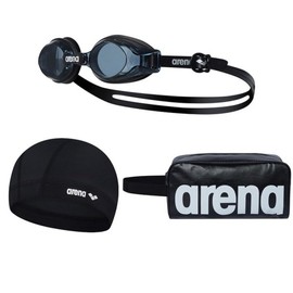 Children's swimming goggles, swimming bag, spandex swim cap, A4AC1AG38 survival swimming set / 아동수경 수영가방 스판수모 A4AC1AG38 생존수영세트