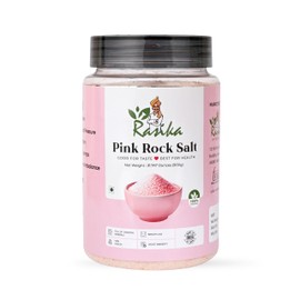 Rasika Overseas Pink Himalayan Salt, Unrefined Natural Mineral-Rich Fine Grain Organic Pink Himalayan Sea Salt for Cooking, Seasoning & Wellness Use, Kosher, Vegan, Non-GMO, 31.46 Oz (2lb)