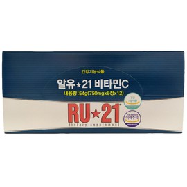RU21 750mg 6 tablets x 1 each Vitamin C hangover reliever RU21 / 알유21 750mg 6정x1각 비타민C 숙취해소제 RU21