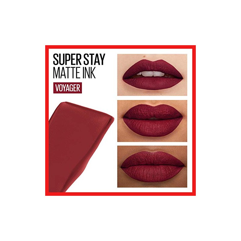 Maybelline Labial Liquido Matte Larga Duracion Superstay, Matte Ink 50