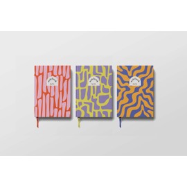 Yop & Tom Lined Notebook (A5) - Pink Pebbles - Hardback Journal - Medium Ruled