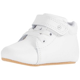 Stride Rite Baby Boys PW-Elliot Crib Shoe, White, 3 Infant