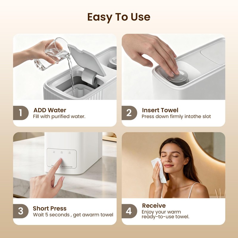 CRILEAL Hot Towel Dispenser & Face Hot Towel Warmers for