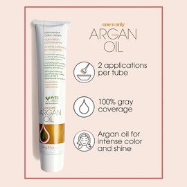 One n Only Argan Oil Permanent Color Cream - 3NN Rich Natural Dark Brown Hair Color Unisex 3 oz