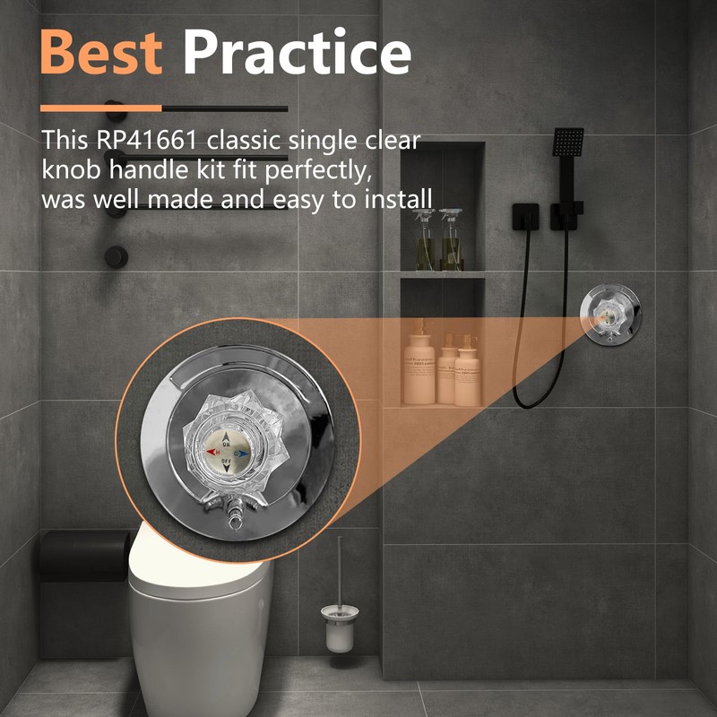 RP41661 Replacement Shower Faucet Handle for Delta and Peerless Single