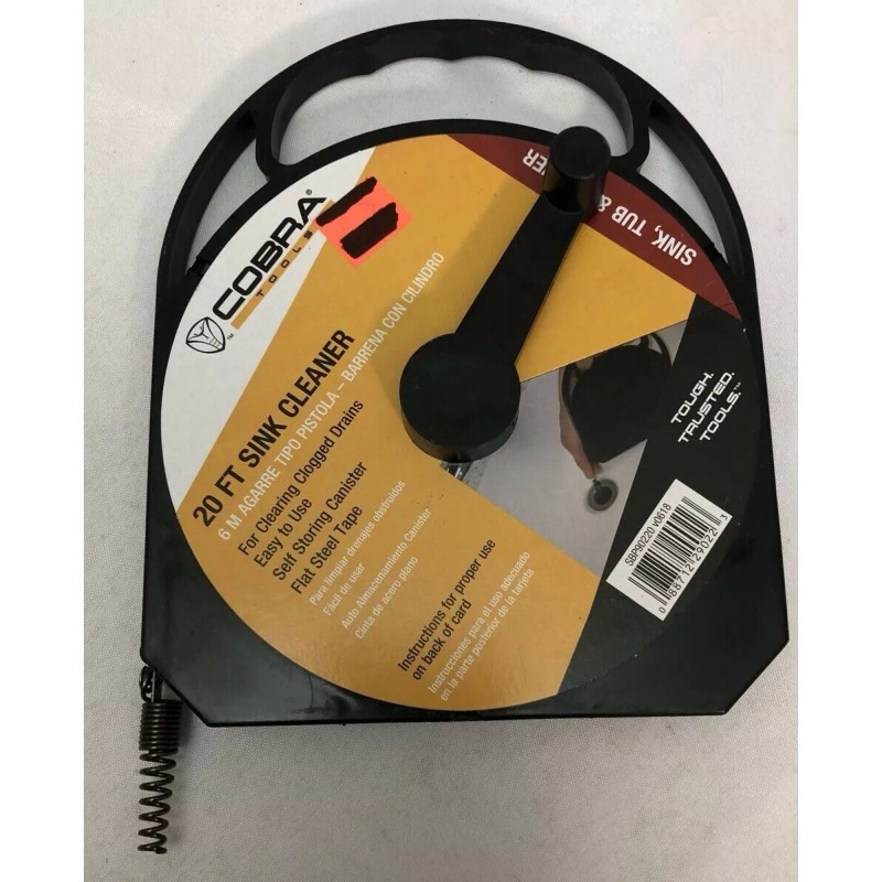 Cobra 20 ft Sink Tub & Shower Cleaner Self Storing