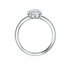 Trilani Women's Solitaire Ring 925 Sterling Silver with Cubic Zirconia